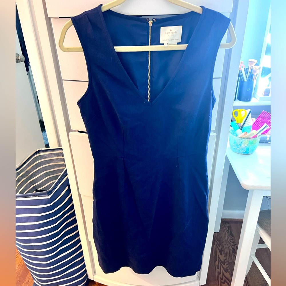 Kate Spade navy Blue sheath Dress
